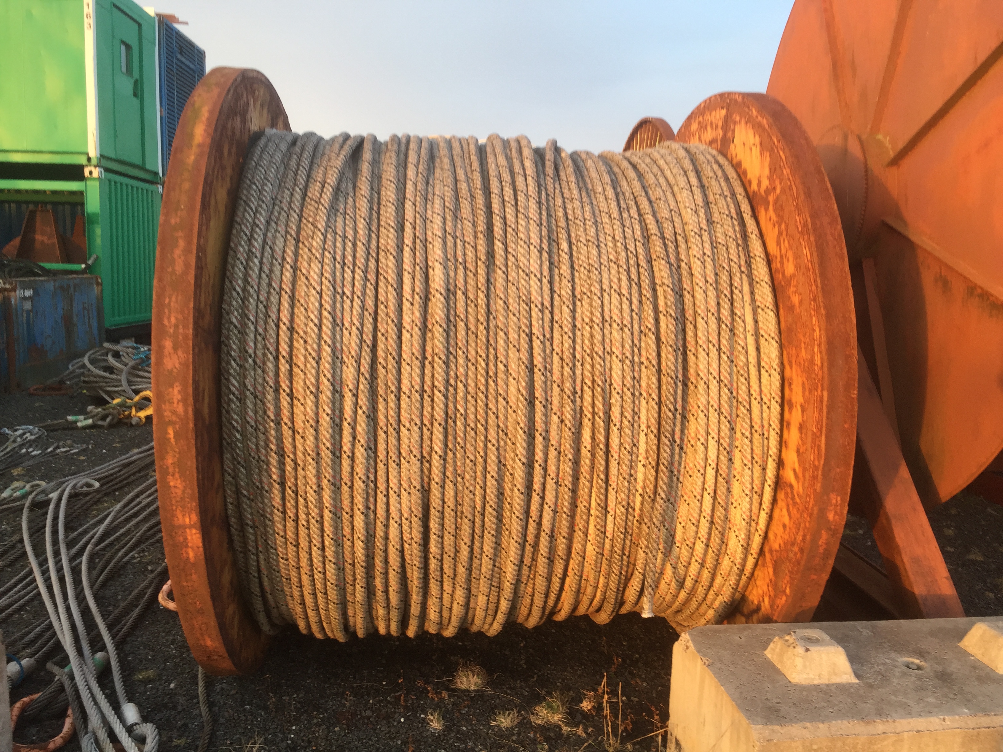 For Sale - 30mm Diamond Wire Rope L/R on Steel Reel (B)